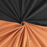 Beddengoed, 135 x 200 cm, 4-delig, zwart, koper, ademend, renforcé beddengoedset met 2 x dekbedovertrek 135 x 200 cm + 2 x kussensloop 80 x 80 cm, zwart, koper