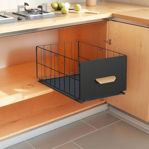 2 stuks telescopische lade, ladeverdeler, organizer, uittrekbare opbergplanken, trekorganizer voor keukenkasten, potten, kast, kast, geen boren of spijkeren nodig 2 stuks telescopische lade, ladeverdeler, organizer, uittrekbare opbergplanken, trekorganizer voor keukenkasten, potten, kast, kast, geen boren of spijkeren nodig