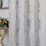 Gordijngordijn, halftransparant, vintage, retro, barok, decoratiegordijn, stof, gordijn met inslagringen, voile, raamsjaal, borduurwerk, jacquard stores, gordijnen