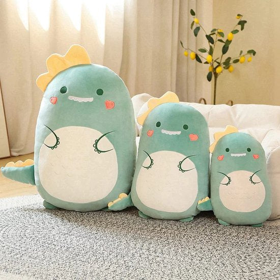 Frooneys Fat Mayo - Fat Sleeper/Dikke Sleeper, pluche/plush/plushie knuffel kussen - Kawaii Dino Sleeper - 45cm