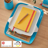 brievenmand met organizer, zachtblauw, Cosy serie