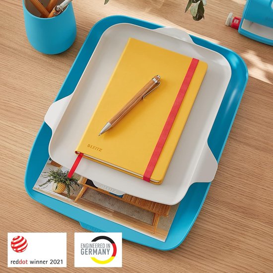 brievenmand met organizer, zachtblauw, Cosy serie