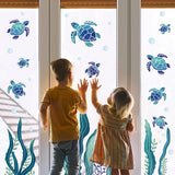 badkamer onderwaterwereld zee sticker muurstickers vissen zelfklevende lichtgevende sterren kinderkamer jongens muur stickers voor kinderen babykamer slaapkamer woonkamer