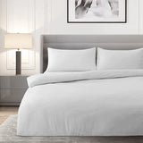 Deconovo super beddengoedsets dekbed dekbedovertrek kinderen ademend microvezel, 3-delig: 200 * 220cm + 2x50*80cm, lichtgrijs