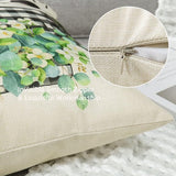 Waterdichte kussenhoezen, decoratief, vaste stof, waterbestendig, kussenhoes, bankkussen, kussensloop voor bank, balkon, terras, patio, tuin, buiten, eucalyptus