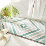 Badmat badkamertapijt, antislip, machinewasbaar, superabsorberend, zacht, voor badkamer, toilet, keuken, slaapkamer (munt, 50 x 80 cm)