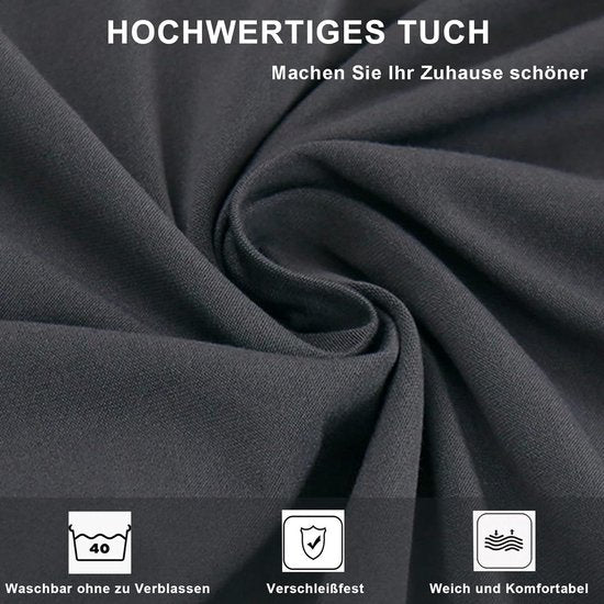 Stoelhoezen, 4 of 6-delige set, afneembaar, wasbaar, spandex, voor hotel, ceremonie, banket, restaurant, thuis, antraciet