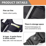 kindermotorveiligheidsgordel, motorfiets kindergordel, veiligheidsgordel voor kindermotoren, verstelbaar kindermotorharnas met reflecterende strips