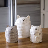 SPOTTED DOG GIFT COMPANY Koekjespot - Keramiek - Kat - Met Deksel