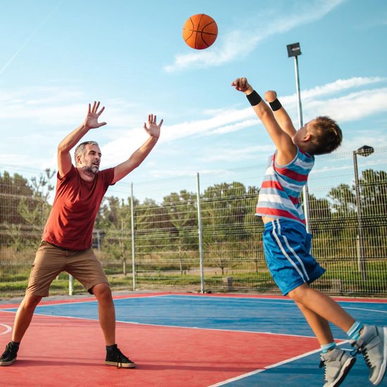 Voetbaltas voor jongeren, sporttas met trekkoord, basketbaltas, grote capaciteit, rugzak, basketbal, volleybal, baseball, opbergen, sporttas, kinderen, jongens, met 2 x sportarmband (zwart), zwart