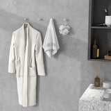 Kapstokken Zilveren Kapstokken Robuuste Muurhaken Handdoekhaken voor Boren voor Muur, Badkamer, Keuken, Slaapkamer 4 Packs