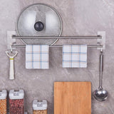 Towel Rail Bathroom Towel Rail No Drilling Two Arms Towel