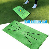 Golf trainingsmat, chipping hitting trainingsmat voor swingdetectie, golf swing mat, draagbare golf trainingshulp kit, 60 x 30 cm golf trainingsmat voor binnen en buiten, swing oefenmat (3)