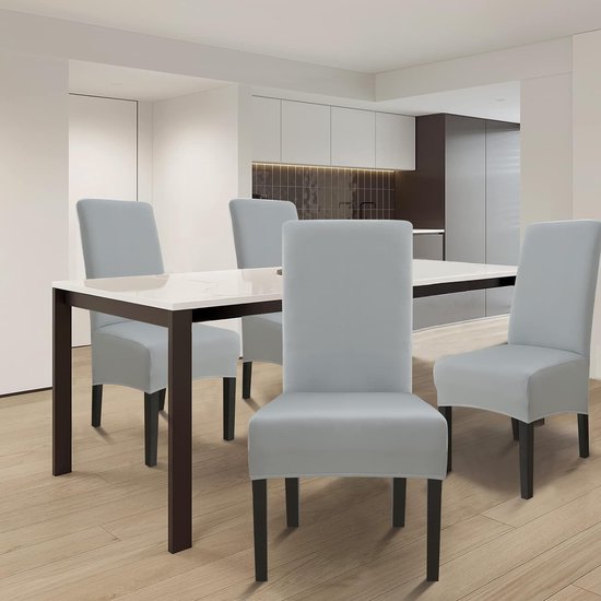 Stoelhoezen, XL, set van 4, stretch stoelhoezen, schommelstoelen, XL, voor eetkamerstoelen, spandex, universele stoelhoes, grote eetkamerstoel, hotelbanket, roet