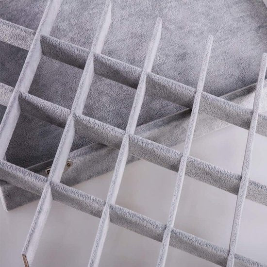 Sieradenopberger,grijs,35 x 24 x 4,5 cm