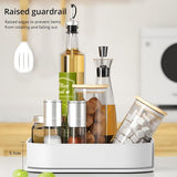 Lazy Susan Draaitafel Kastorganisator voor Hoekkast - Roterend Vierkant Kruidenrek voor Keukenopslag en Organisatie, Antislip Koelkastorganizer