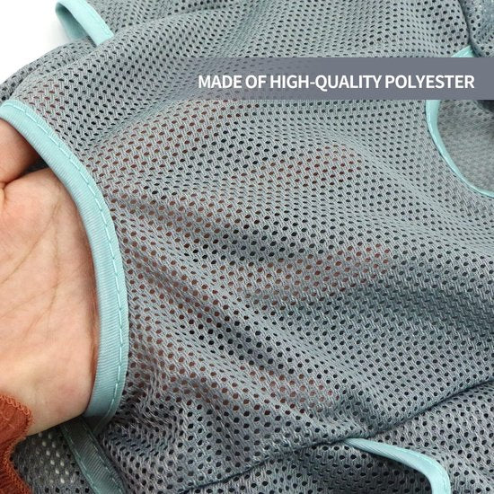 Plastic zakhouder, vuilniszakhouder, boodschappentas, plastic zakken, organizer, opvouwbaar, hangend, ademend, net-afvalzakken, herbruikbare plastic zakdispenser voor thuis en keuken, 2 stuks