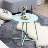 Side Table, Small Sofa Table, Lightweight, Stable, Easy to Assemble, Round Coffee Table Ideal for Outdoors, Living Room, Bedroom, Office