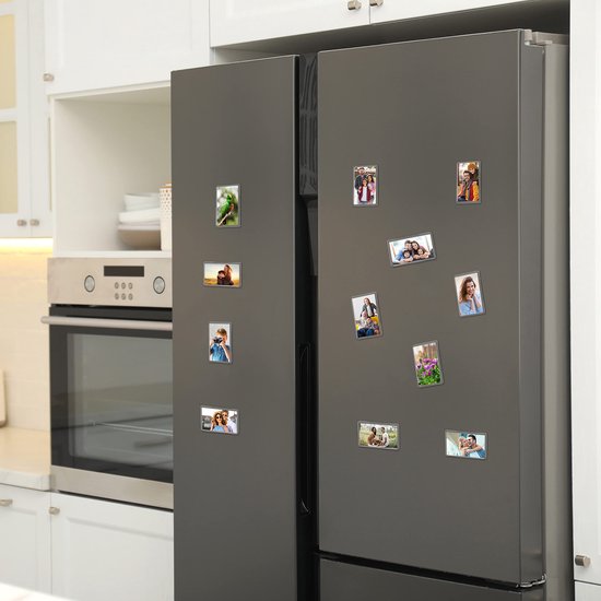 Kurtzy (20Pak) Blanke Foto Lijst Inleg Koelkast Magneten - Voor Foto’s 9,8 x 5x9 cm - Doorzichtig Helder Acryl Koelkast Magneten voor Kleine Foto’s - Geschenken voor Familie & Vrienden