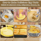 20 stuks eierkoekvormen, minitaartvormen van roestvrij staal, eieren, cakevormen, metaal, kleine muffinvormen, taartjes Taartjes Taartjesvormen, antiaanbaklaag Metalen bloemen Cupcake bakken