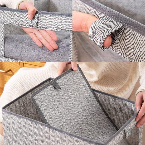 Opbergbox voor lade, kledingorganizer, opvouwbare opbergdoos voor kledingkast, ruimtebesparende oplossing voor kleding, speelgoed en meer, 44 x 30 x 20 cm