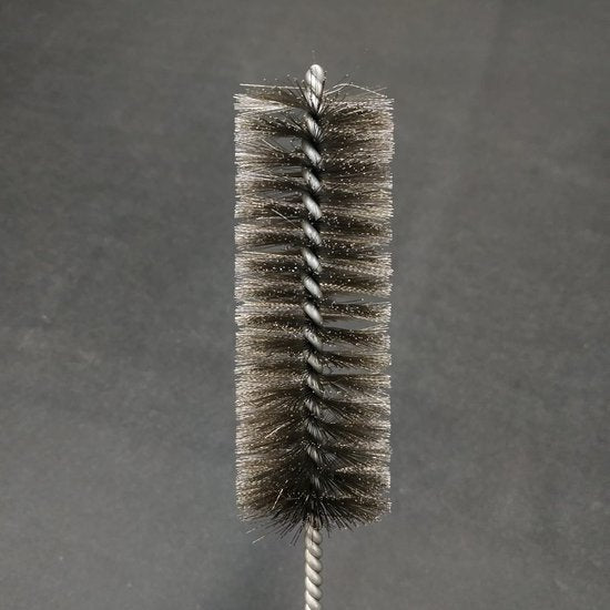 Kachelbuisborstel Ø 40 mm voor moeilijke hoeken, kleine universele haardreiniger en ontroeter, staaldraad bezem met 32 cm totale lengte