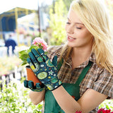 Tuinhandschoenen voor dames Rozenhandschoenen met touchscreen Ademend Lichtgewicht Veiligheidswerkhandschoenen Verdikte handpalmen Tuinieren en huishoudelijk werk Tuinieren Beste tuincadeaus