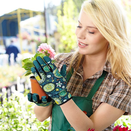 Tuinhandschoenen voor dames Rozenhandschoenen met touchscreen Ademend Lichtgewicht Veiligheidswerkhandschoenen Verdikte handpalmen Tuinieren en huishoudelijk werk Tuinieren Beste tuincadeaus