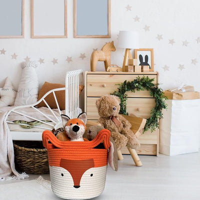 Decoratieve macramémand van katoenen touw, boho-kinderkamerdecoratie