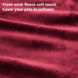 Fleece huisdierdeken pluizig wasbaar Sherpa pluche knuffeldeken hondenbed voor honden puppy's katten, 152 x 127 cm