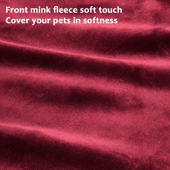 Fleece huisdierdeken pluizig wasbaar Sherpa pluche knuffeldeken hondenbed voor honden puppy's katten, 152 x 127 cm