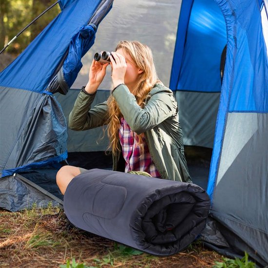 Slaapzakken voor volwassenen backpacken - ultralicht, lichtgewicht en waterdicht, slaapzakken voor mannen en vrouwen en tieners voor warm kamperen, wandelen, buiten, reizen, (grijs)