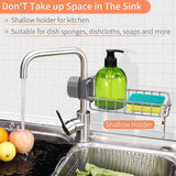 Doucheplank zonder boren, roestvrij staal, voor douchestang, 2 stuks zeephouders, douchegelhouder, doucheplank voor shampoohouder, opbergrek voor badkamer, keuken, douchemanden, organizer