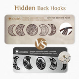 Wanddecoratie slaapkamer mood deco - boho wanddecoratie woonkamer maanfasen wanddecoratie set van 5 hout decoratie bruin