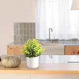 Kunstmatige Mini Eucalyptus Kunstmatige Plastic Plant met Pot voor Thuis Bureau Decoratie