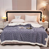 Pluizige Sherpa knuffeldeken - hoogwaardige schapendeken, superzachte fleecedeken als bankdeken, sprei of woondeken, bankdeken, blauw, 150 x 200 cm