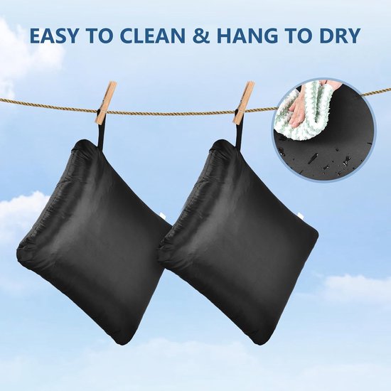 Wetbag 50 cm x 60 cm, 2 stuks herbruikbare luiertas met ritssluiting, waterdichte tas, organizer voor badpakken, strandlaken