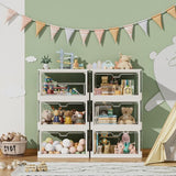 Set van 3 transparante opbergdozen met deksel, stapelbare opbergdozen met magnetische deur, grote plastic opbergdoos, 23 liter, ideaal voor keuken, woonkamer en slaapkamer