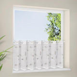 Vitrage Silvi grijs/wit B/H: 150/50 cm