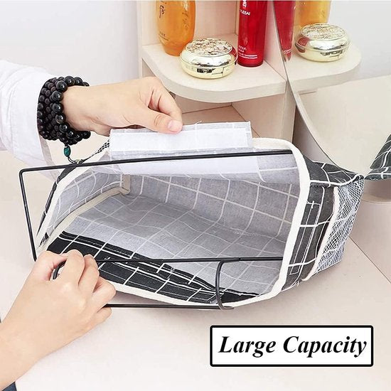 2 stuks multifunctionele bedtassen, bedorganizer voor bed, organizer om op te hangen, opbergtas voor hoogslaper, nachtkastje, met darthaken, voor boek, tijdschriften, afstandsbediening, mobiele telefoon enz