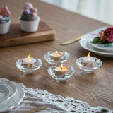 Theelicht kandelaar 4 stuks theelichthouders glas votief kristal kandelaar diamant bruiloft tafel tafelopzetstuk decoraties Kerstmis verjaardag party geschenken voor mama
