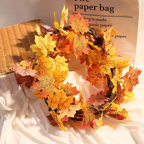 CLDURHGE 500 Stuks Kunstmatige Esdoornbladeren in Herfstkleuren, Esdoornbladeren Simulatie Esdoornblad voor de decoratie van bruiloften, kunstfeesten, Thanksgiving, knutselen