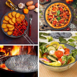 Siliconen spatbeschermingspannen, 32cm opvouwbare spatbescherming van siliconen, universele panspatbescherming, spatbeschermingsdeksel voor potten en pannen, spatbeschermingspan ter bescherming tegen vetspatten, grijs