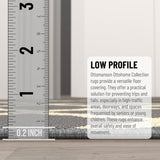 Glamour Collectie Vloerkleed met rubberen achterkant en elegant rasterontwerp, 100 x 150 cm, grijs.