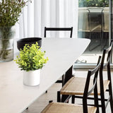 Kunstmatige Mini Eucalyptus Kunstmatige Plastic Plant met Pot voor Thuis Bureau Decoratie