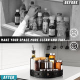 Organizer, Kruidenrek, 360° Draaitafel, Koelkastorganizer, Kruidenorganizer, Keukenorganizer, Kruidenhouder, Kastorganisator voor de keuken, Kruidenpotten, Kasten (10 in + 11 in)