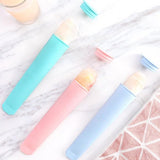 Siliconen 8 stuks ijsvormen ijslolly siliconen mal ijshoorntjes ijsvormen waterijs met deksel, waterijsvormen zakken herbruikbare ijslollyvorm voor waterijs