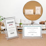 Acryl magnetische fotolijst voor staand, 15 x 20 cm, fotolijst voor verticaal of horizontaal staan, voor desktop, 2 stuks