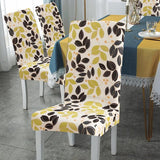 Stoelhoezen 6 stuks universele stoelhoezen stretch set van 6 moderne stoelhoezen schommelstoelen elastische duurzame stoelhoezen voor eetkamer banketdecoratie, gele bladeren