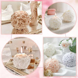 Set van 2 Rose Ball-kaarsenvormen, siliconen mallen, kaarsenmaakset, 3D Rose Flowers-kaarsenvormen voor water geven, siliconen kaarsvormen voor doe-het-zelf geurkaarsornamenten Cadeau